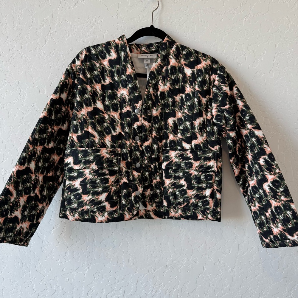 Rachel Comey Quilted Animal Print Lightweight  Jacket